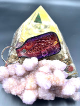 Stamped Leather Keychain - Mushrooms XL Amanita XL