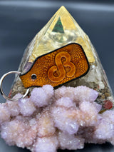 Stamped Leather Keychain - Daily Bread