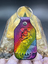 Stamped Leather Keychain - Grateful Bears