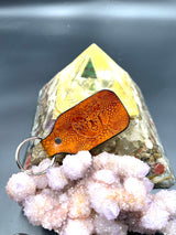 Stamped Leather Keychain - Ram Head