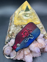 Stamped Leather Keychain - Grateful Bears