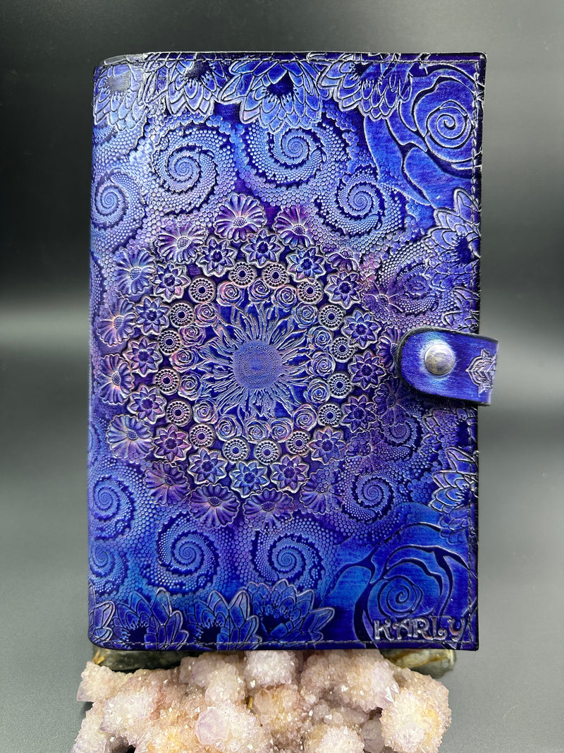 Stamped Leather Journal - Floral and Nature
