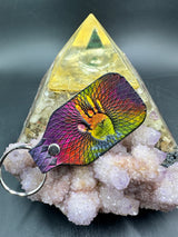 Stamped Leather Keychain - Grateful Jerry Hand