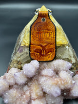 Stamped Leather Keychain - Lettuce Logo