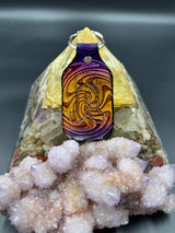 Stamped Leather Keychain - Pretty Lights