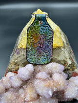 Stamped Leather Keychain - Widespread  Panic Note Eater