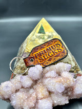 Stamped Leather Keychain - Primus Sucks