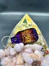 Stamped Leather Keychain - Bicycle Day