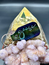 Stamped Leather Keychain - Goose