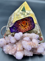 Stamped Leather Keychain -DDD