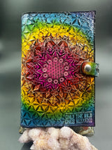 Stamped Leather Journal - Geometric Mandala