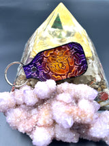 Stamped Leather Keychain - Ram Head