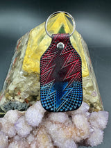 Stamped Leather Keychain - Grateful Bolts