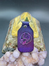 Stamped Leather Keychain - Grateful Dire Wolf