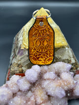 Stamped Leather Keychain - JRAD