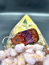 Stamped Leather Keychain - Bicycle Day