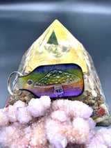 Stamped Leather Keychain - Mushrooms XL Amanita XL