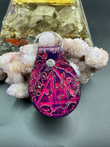 Stamped Leather Keychain - Sobriety