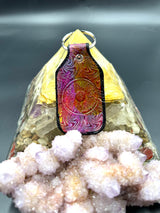 Stamped Leather Keychain - Eyeball