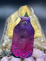 Stamped Leather Keychain - Grateful Dire Wolf XL