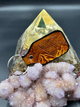Stamped Leather Keychain - Sts9 Ad Explorata