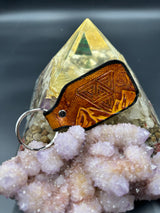 Stamped Leather Keychain - Sts9 Ad Explorata