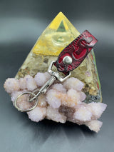 Stamped Leather Accessory Clip - Stealie