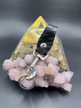 Stamped Leather Accessory Clip -13 Point Bolt