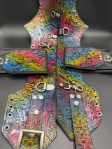 Stamped Leather Utility Hip Belt - Miscellaneous Designs