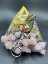 Stamped Leather Accessory Clip - Stealie