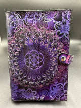 Stamped Leather Journal - Geometric Mandala