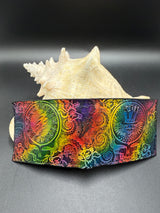 Stamped Leather Bifold Wallet - Grateful Full Stealies