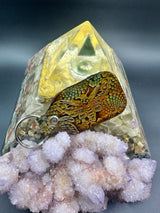 Stamped Leather Keychain - Death Moth