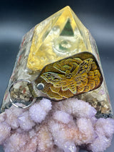 Stamped Leather Keychain - Death Moth