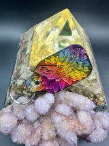 Stamped Leather Keychain - Death Moth