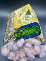 Stamped Leather Keychain - Death Moth