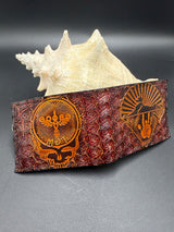 Stamped Leather Bifold Wallet - Goose