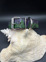 Stamped Leather Dog Collar - Medium 1 1/2” Wide