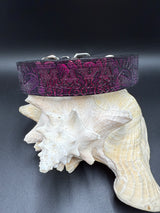 Stamped Leather Dog Collar - Small 1 1/4" Wide