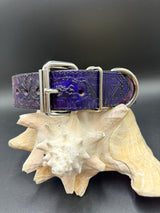 Stamped Leather Dog Collar - Medium 1 1/2” Wide