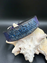 Stamped Leather Dog Collar - Medium 1 1/2” Wide