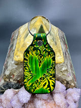 Stamped Leather Keychain - Flying Raven Silhouette