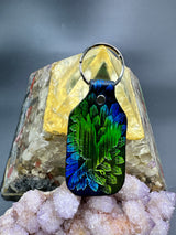 Stamped Leather Keychain - Flying Raven Silhouette