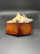 Stamped Leather Bifold Wallet - Colony Productions