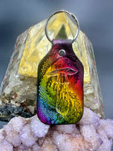 Stamped Leather Keychain - Mushrooms XL