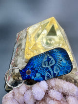 Stamped Leather Keychain - Mushrooms XL Cubensis