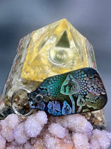 Stamped Leather Keychain - Mushrooms XL Cubensis