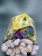 Stamped Leather Keychain - Mushrooms XL Cubensis