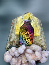 Stamped Leather Keychain - Mushrooms XL Cubensis