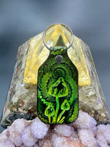 Stamped Leather Keychain - Mushrooms XL Cubensis